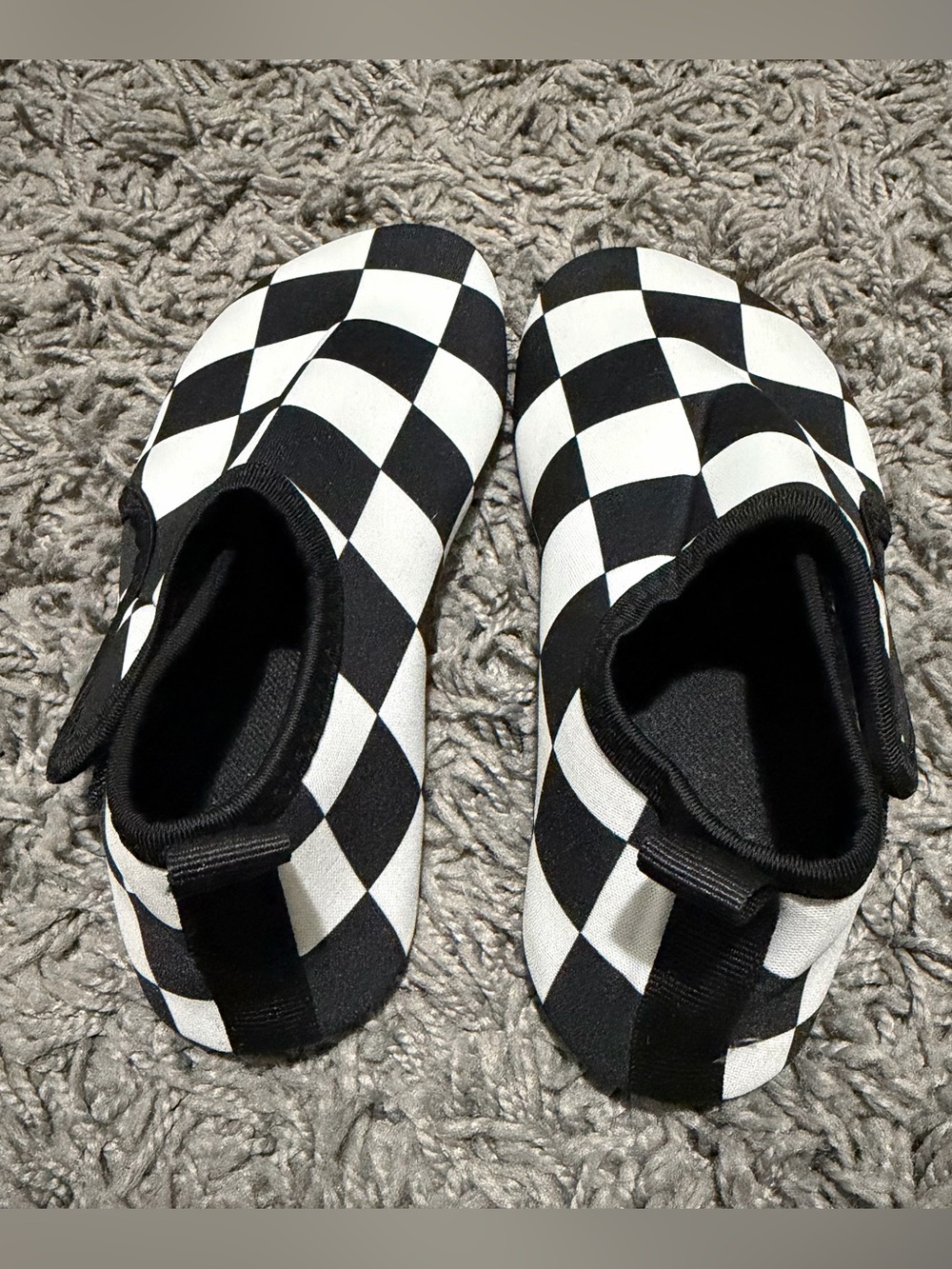 Rebel Bro- *Never Worn* Kids Black and White Slip-On Water Shoes XL 11-12C